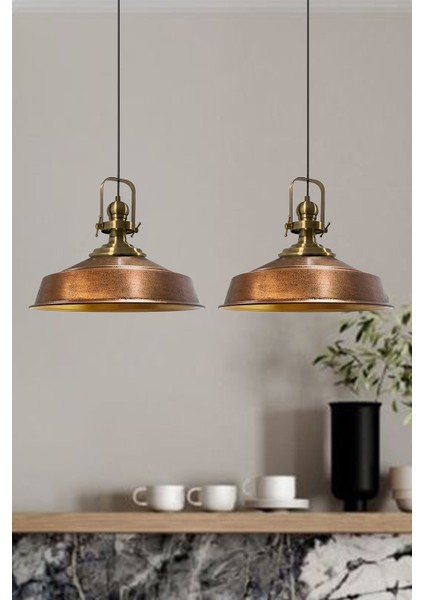 Eskitme Asaletli Ikili Avize Eskitme Başlık Retro Sarkıt Lamba Mutfak Salon Kafe Avizeleri