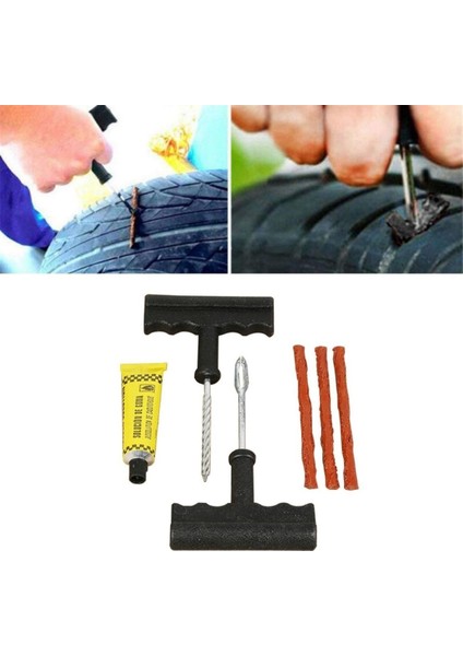 6 Parça Araba Motosiklet Otomobil Bisiklet Lastik Tamir Kiti Araç Bakım Seti