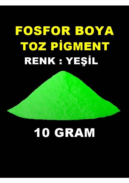 Karanlıkta Parlayan Fosfor Boya 10 Gram