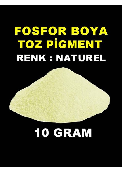 Karanlıkta Parlayan Fosfor Boya 10 Gram