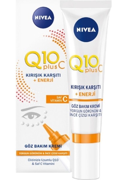 Q10 C Kırışık Karşıtı Enerji Göz Bakım Kremi 15ML