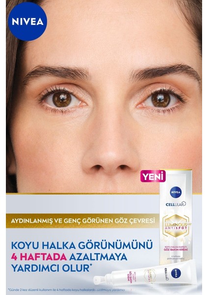 LUMINOUS630 Süper Koyu Halka Karşıtı Göz Bakım KREMI**15ML