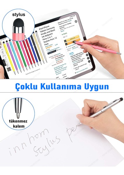 Dokunmatik Tablet Telefon İçin Çizim & Yazı Kalemi 4'lü Paket