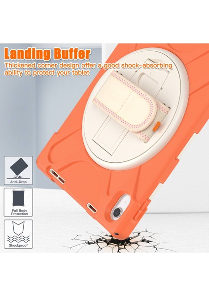 Ipad 10.9 (2022) Kickstand Pc + Silikon Tablet Kılıfı 360 Derece El Strap Shockproof Sessiz Koruyucu Kapak (Yurt Dışından) fırsatları