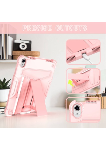 Ipad 10.9 (2022) Koruyucu Kılıf Sabit Pc Silikon Tablet Kılıf Katlanabilir T Şeketli Kickstand Şok Geçirmez Kapak (Yurt Dışından) fırsatları