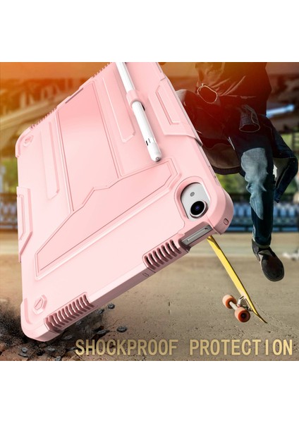 Ipad 10.9 (2022) Koruyucu Kılıf Sabit Pc Silikon Tablet Kılıf Katlanabilir T Şeketli Kickstand Şok Geçirmez Kapak (Yurt Dışından) indirimleri