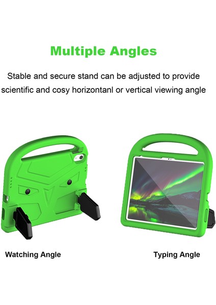 Ipad 10.9 (2022) Sparrow Style Eva Case Katlanabilir Kickstand Damla Geçirmez Tablet Koruyucu Kapak Taşınabilir Saplı (Yurt Dışından)