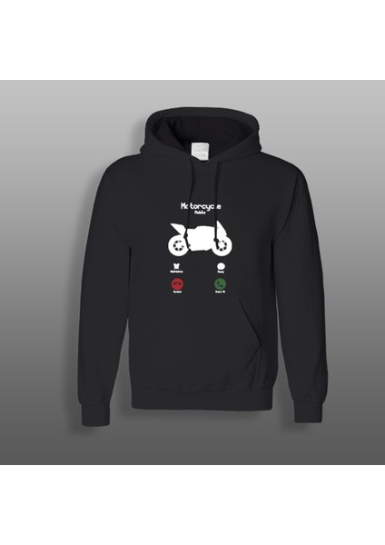 Motordan Çağrı Motorcu Sweatshirt Siyah
