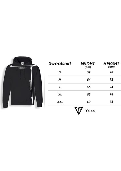 Vites Geçişli Motorcu Sweatshirt Siyah