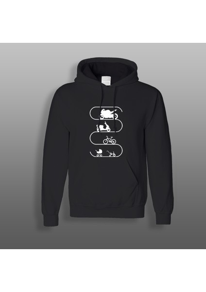 S Evolution Motorcu Sweatshirt Siyah