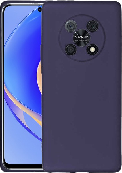 Huawei Nova Y90 Kılıf Ultra Ince Renkli Silikon Kapak Lacivert