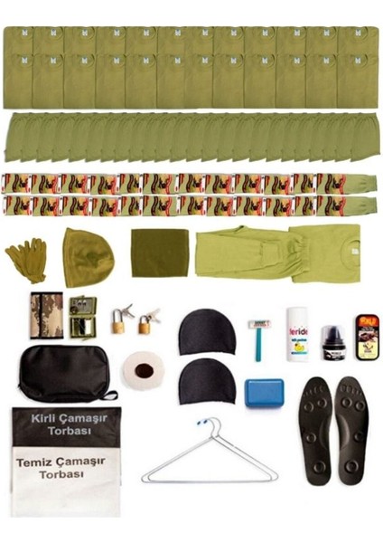 24'lü Kışlık Temel Asker Seti - Asker Malzemeleri - Bedelli ve Acemi Asker Malzemesi