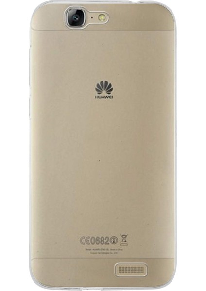 Kzy Huawei G7 Kapak 1mm Şeffaf Silikon Kılıf