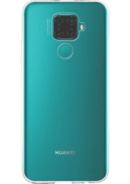 Kzy Huawei Mate 30 Lite Kapak 1mm Şeffaf Silikon Kılıf