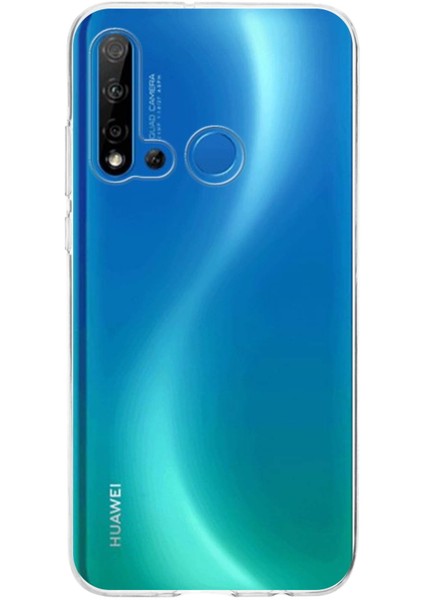 Huawei P20 Lite 2019 Kapak 1mm Şeffaf Silikon Kılıf