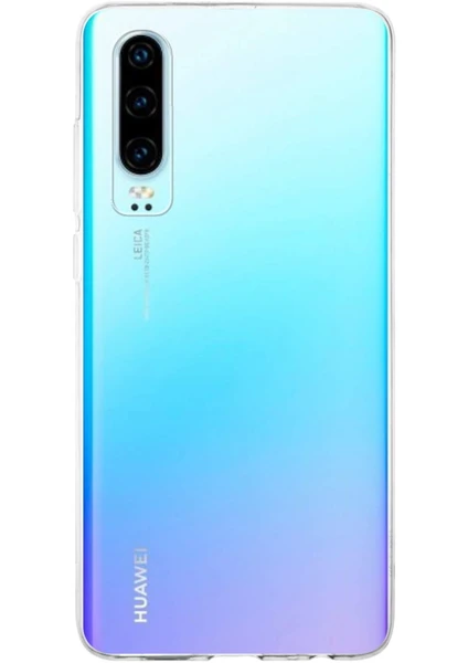 Kzy Huawei P30 Kapak 1mm Şeffaf Silikon Kılıf