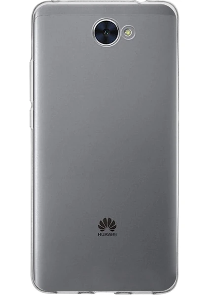 Kzy Huawei Y7 Kapak 1mm Şeffaf Silikon Kılıf