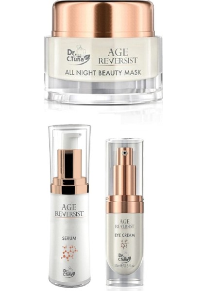 Dr.c.tuna Age Reversıst Serum+Göz Kremi+Gece Maskesi Set!