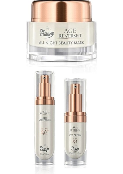 Dr.c.tuna ar.age Reversıst Nemlendirici Krem 30ML+GÖZ Kremi 15ML+GECE Maskesi 50M