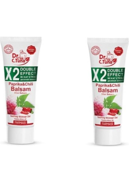Dr.c.tuna Iki Kat Etkili Masaj JELI-PAPRIKA&BIBER-125MLX 2 Adet Avantajlı Set