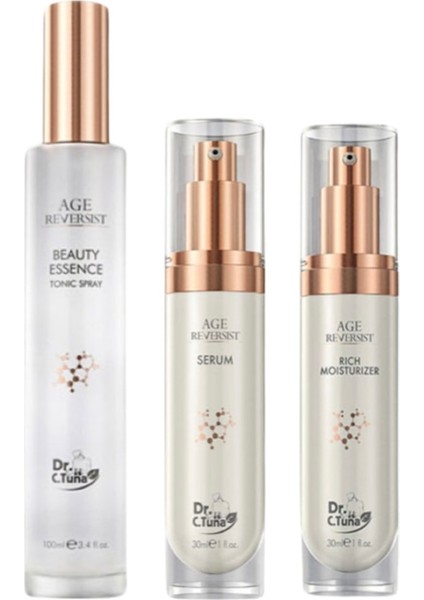 Dr. Tuna Age Reversist Cilt Bakım Seti Antiaging