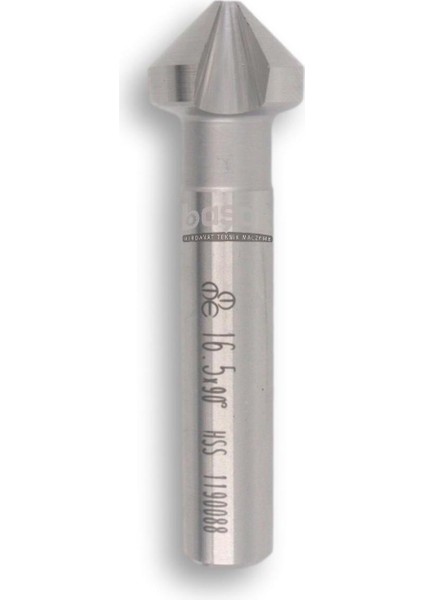 16,5 mm 90° Havşa Freze Hss Dın 335/