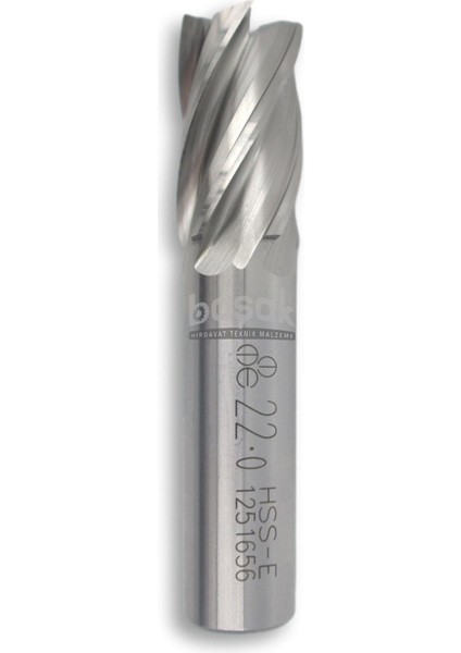 22 mm Parmak Freze Hss-Co5 Dın 844/B-N