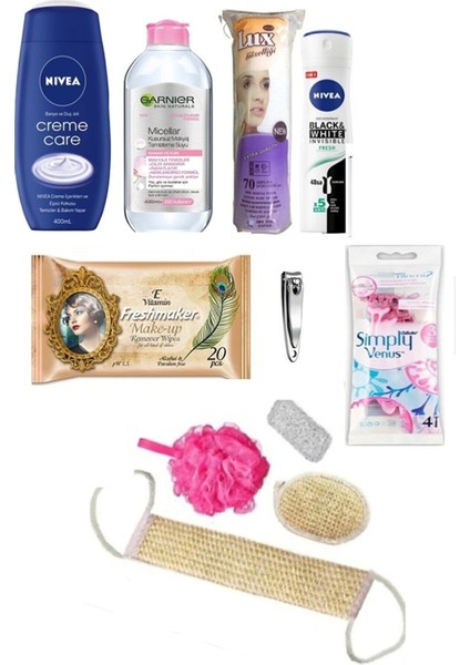 Gelin Makyaj ve Cilt Bakım Çeyiz Bohça Set Sandıksız Gelin Çeyiz Seti