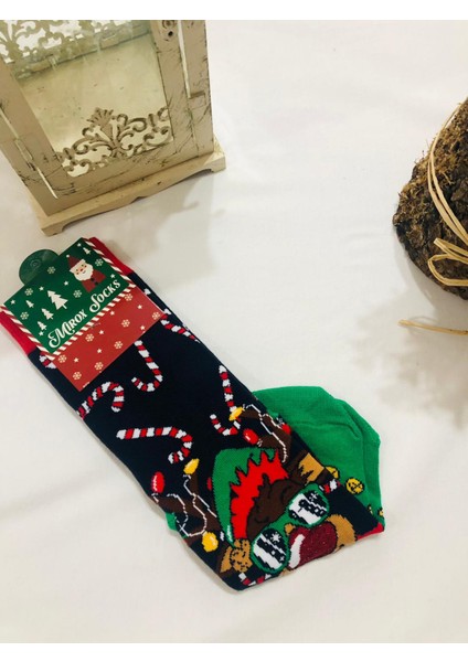 Kadın & Erkek Unisex Yeni Yıl Yılbaşı Soket Çorap indirimleri