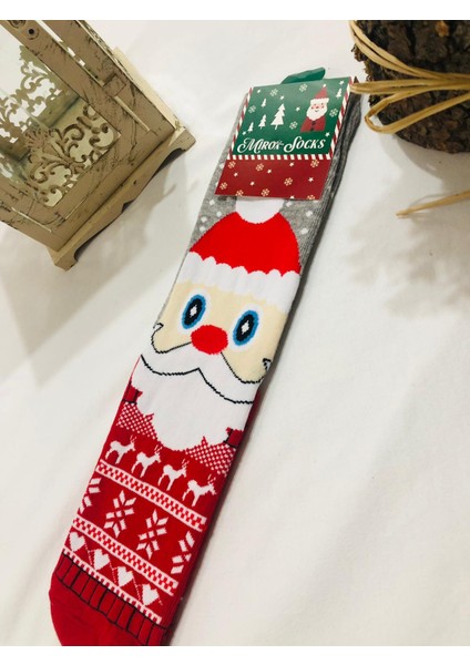 Kadın & Erkek Unisex Yeni Yıl Yılbaşı Soket Çorap modelleri