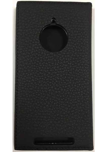Nokia Lumia 830 Gizli Mıknatıslı Lüx Kapaklı Kılıf Siyah