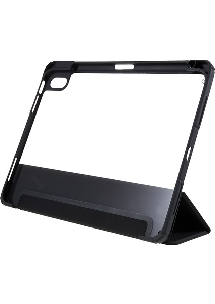 Ipad Için Mutural 10.9 (2022) Hibrit Tpu+Pc Tam Gövde Koruyucu Kasa Şeffaf Geri Şok Geçirmez Stand Kapağı Kalem Yuvası (Yurt Dışından) fiyatları
