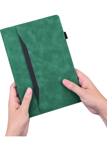 Ipad 10.9 (2022) / Ipad Için 10. Gen Business Folio Stand Pu Deri Cüzdan Otomatik Uyanma / Uyku Tablet Elastik Bant ve Kalem Tutucu (Yurt Dışından)