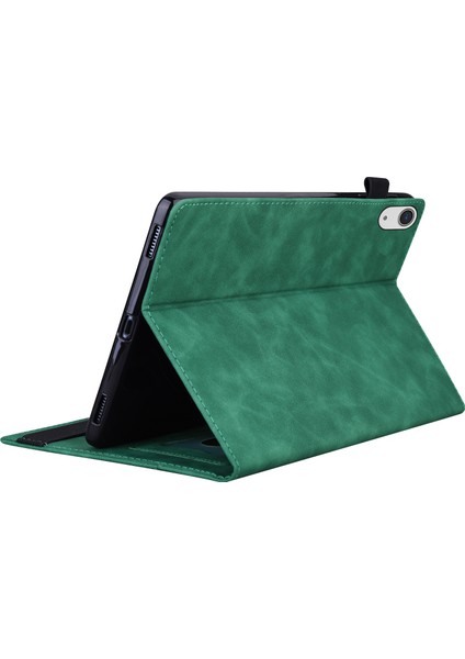 Ipad 10.9 (2022) / Ipad Için 10. Gen Business Folio Stand Pu Deri Cüzdan Otomatik Uyanma / Uyku Tablet Elastik Bant ve Kalem Tutucu (Yurt Dışından)