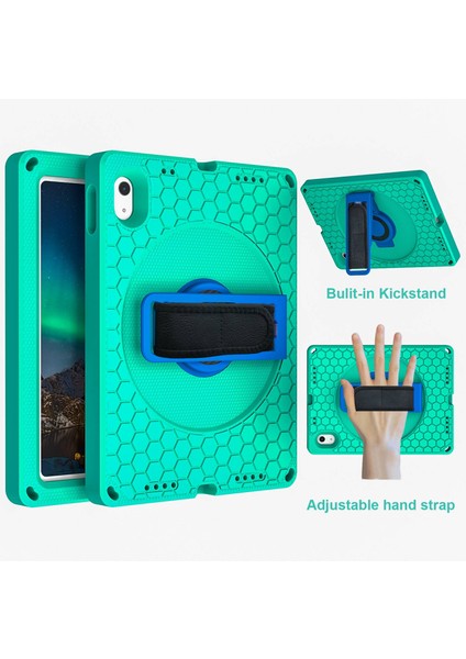 Ipad 10.9 (2022) Için Eva+Pc Şok Geçirmez Tablet Kılıfı El Kayışı Döner Kickstand Ballı Doku Doku Anti Drop Kapağı Omuz Kayışı Ile (Yurt Dışından)