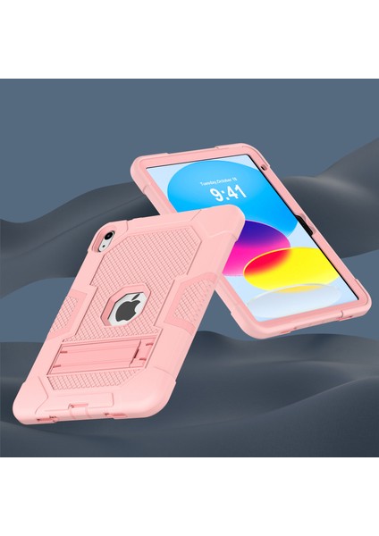 Robot B3 Serisi Ipad 10.9 (2022) Kontrast Renk Pc + Silikon Tablet Kılıf Bırakma Kickstand Koruyucu Kapak (Yurt Dışından) modelleri