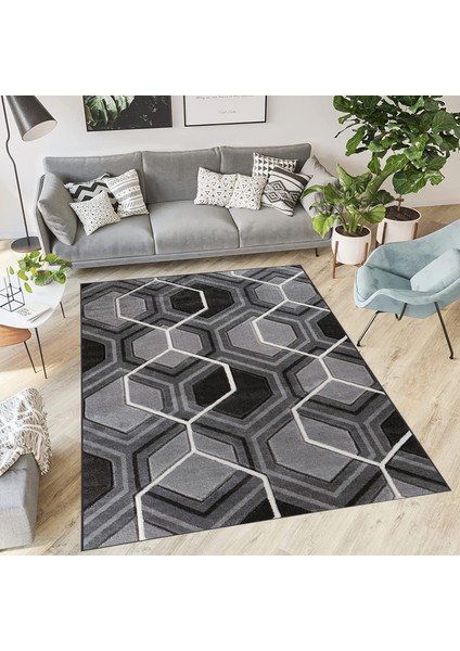 Dijital Baskı Yıkanabilir Kaymaz Taban Salon Halısı RVG0563