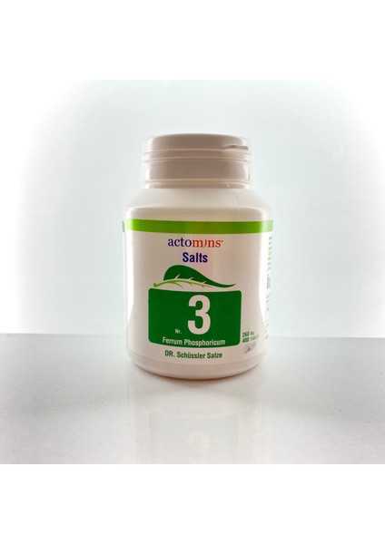 Schüssler Ferrum Phosphorıcum Mineral Tuz No.3