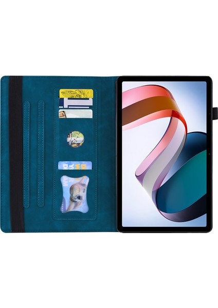 Xiaomi Için Redmi Pad Pu Deri Dergi Folio Stand Kapak Elastik Bant Cüzdanı Tam Koruma Tablet Kılıfı Kalem Tutucu (Yurt Dışından)
