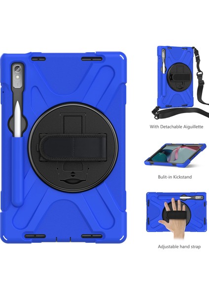 Lenovo Sekmesi Için P11 Pro Gen 2 Kickstand 360 Derece Döndürme El Kayışı Damla Geçirmez Tablet Kılıf Pc + Silikon Koruyucu Kapak (Yurt Dışından) fiyatları