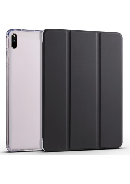 Xfashion Huawei Için Matepad 11 (2021) Pu Deri Tri-Katlı Stand Folio Şok Geçirmez Kasa Otomatik Uyku / Kalem Tutucu Ile Uyandıran Akıllı Tablet Kapak (Yurt Dışından)