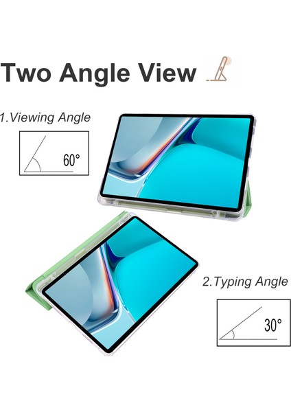 Huawei Için Matepad 11 (2021) Pu Deri Tri-Katlı Stand Folio Şok Geçirmez Kasa Otomatik Uyku / Kalem Tutucu Ile Uyandıran Akıllı Tablet Kapak (Yurt Dışından) modelleri