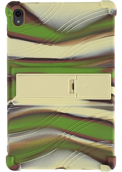 Lenovo Sekmesi Için P11 TB-J606F Yumuşak Silikon Tablet Kılıfı Köşe Koruma Şok Dayanıklı Kapak Pc Kickstand (Yurt Dışından)