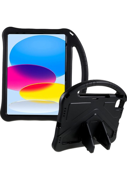 Ipad 10.9 (2022) Için Eva Sağlam Şok Geçirmez Tablet Kapağı Dönüştürülebilir Tutamak Kickstand Koruyucu Çocuklar Kılıf (Yurt Dışından)