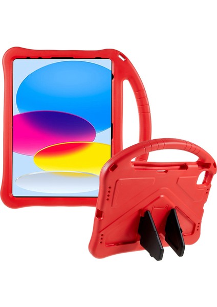 Ipad 10.9 (2022) Için Eva Sağlam Şok Geçirmez Tablet Kapağı Dönüştürülebilir Tutamak Kickstand Koruyucu Çocuklar Kılıf (Yurt Dışından)