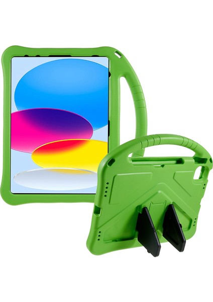 Ipad 10.9 (2022) Için Eva Sağlam Şok Geçirmez Tablet Kapağı Dönüştürülebilir Tutamak Kickstand Koruyucu Çocuklar Kılıf (Yurt Dışından)