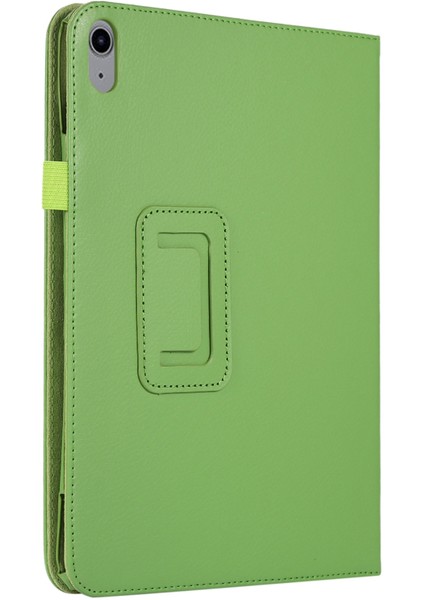 Ipad 10.9 (2022) Için Litchi Doku Pu Deri Kasa, Katlanabilir Stand Otomatik Uyanma / Uyku Koruyucu Tablet Kapak (Yurt Dışından)