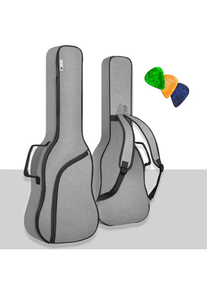 CS-41 Case Akustik Gitar Soft Case Kalın Çanta Kılıf Gigbag (Pena Hediyeli)