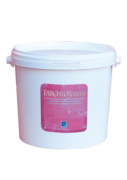 Tabchlor Multi 5 kg %90 Tablet Klor - %90 Chlorine Multifunctional Tablets - Stabilize Triklor Tableti 200 Gr-Toptancıyızbiz