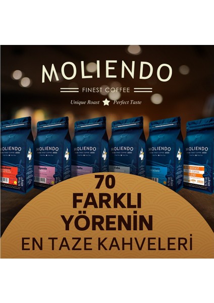 Moliendo Filtre Kahve Avantaj Paketi (Çekirdek Kahve) 3*250 g